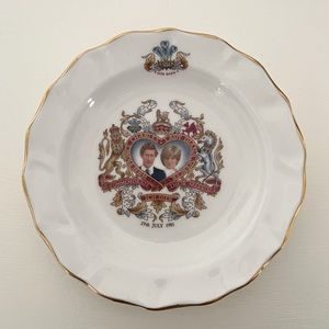 Prince Charles & Lady Diana 1981 Marriage Trinket Plate